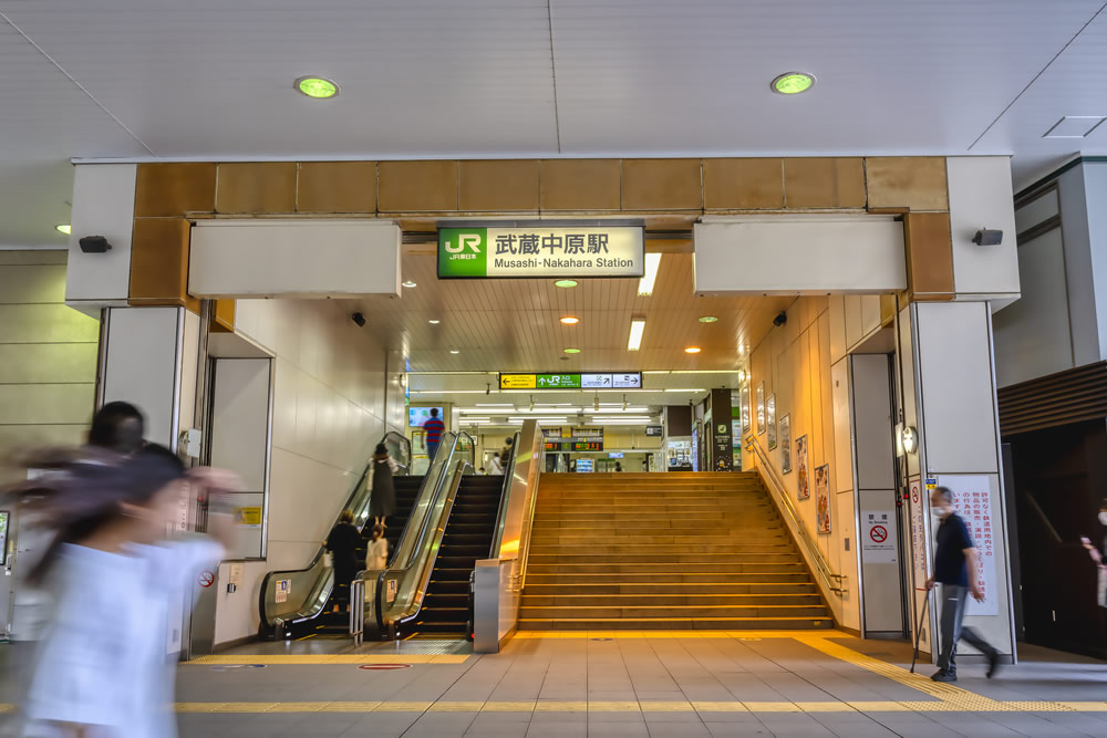 JR南武線武蔵中原駅周辺の風景